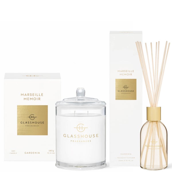 Glasshouse Fragrances Marseille Memoir Candle and Liquid Diffuser