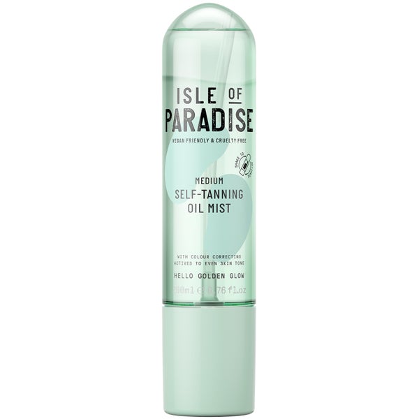 ผลิตภัณฑ์ทำผิวสีแทนด้วยตัวเองแบบพ่นละอองน้ำมัน Isle of Paradise - สีเข้มปานกลาง 200 มล.