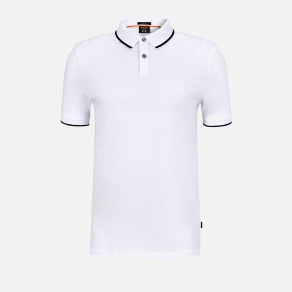 BOSS Orange Men's Passertip Polo Shirt - White