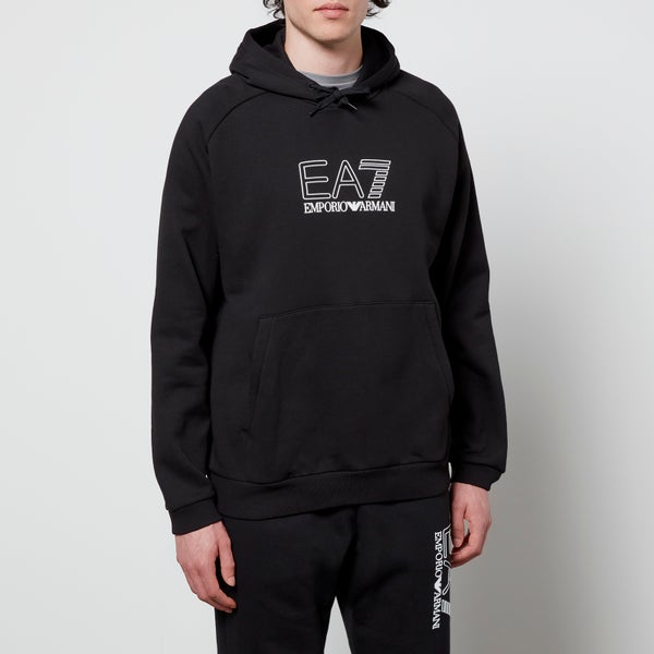 EA7 Men's Visability Fleece Hoodie - Black