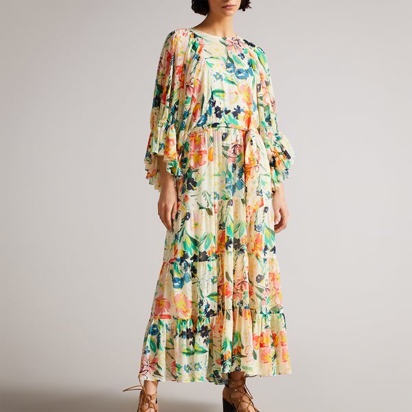 Ted Baker Kiyrie Floral Print Chiffon Dress
