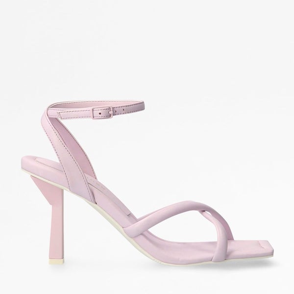 Guess Women's Dezza Leather Heeled Sandals - Lilac