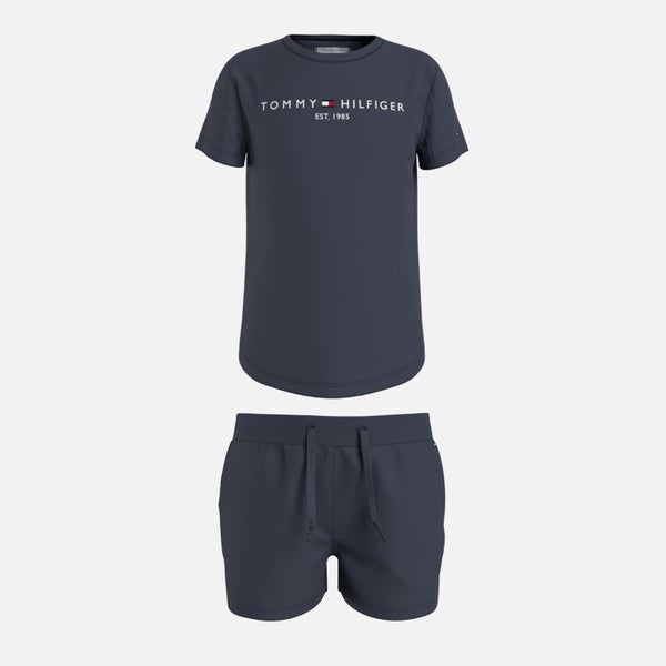 Tommy Hilfiger Girls’ Cotton-Blend French Terry T-Shirt and Short Set