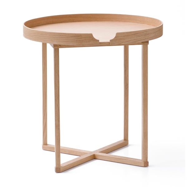 Wireworks Natural Oak Damien Tray Side Table