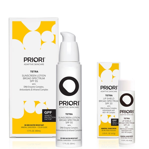 PRIORI Skincare Tetra Face and Lip Bundle