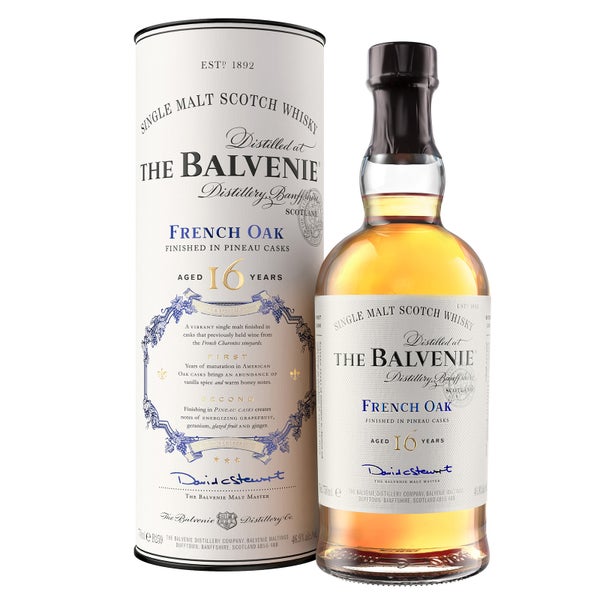 The Balvenie 16 Year Old Single Malt Scotch Whisky, French Oak Pineau Cask Finish, 70cl