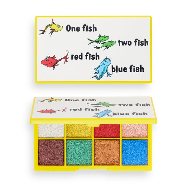 I Heart Revolution x Dr. Seuss One Fish Two Fish Red Fish Blue Fish Shadow Palette