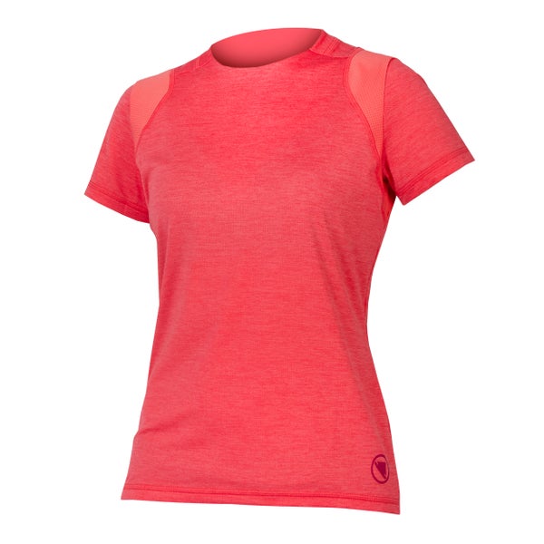 Camiseta SingleTrack M/C para mujer - Punch Pink