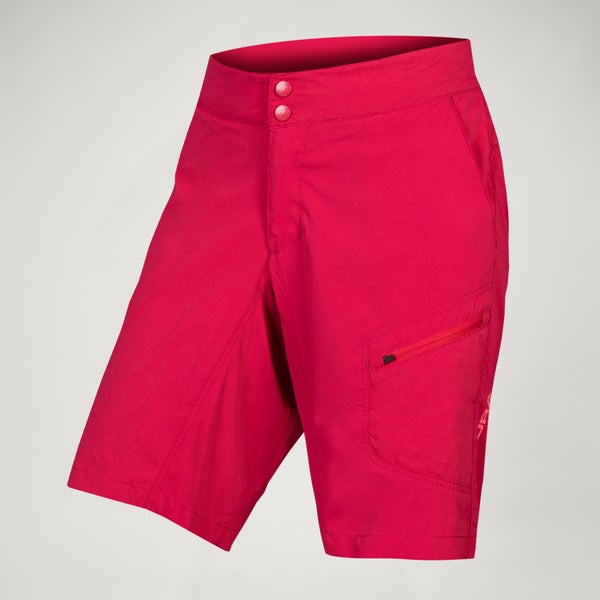 Women's Hummvee Lite Short with Liner - Berry