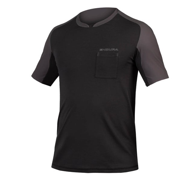 Hommes T-shirt GV500 Foyle - Noir