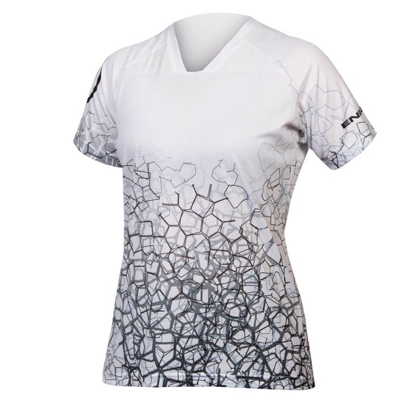 Femmes T-shirt SingleTrack imprimé femme édition limitée - Blanc