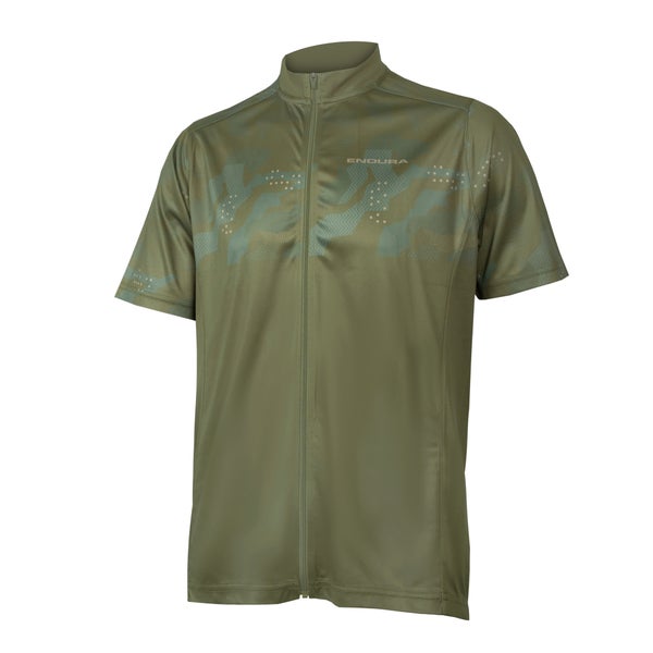 Hommes Maillot Hummvee Ray M/C - Vert Olive