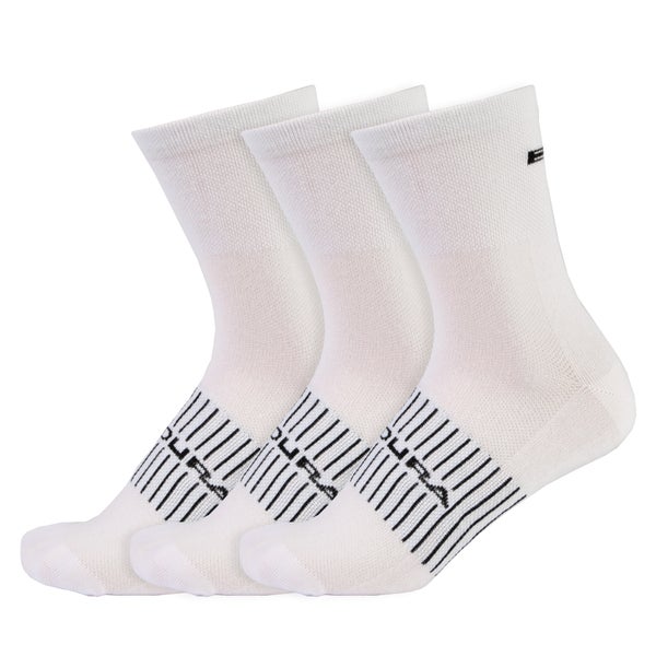 Uomo Coolmax® Race Sock (Confezione tripla) - White