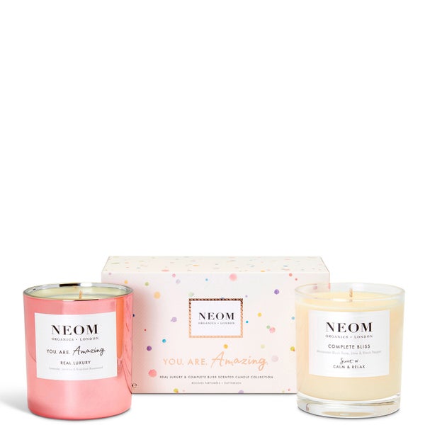 NEOM You Are Amazing Real Luxury and Complete Bliss Scented Candle Collection (Worth £70.00)