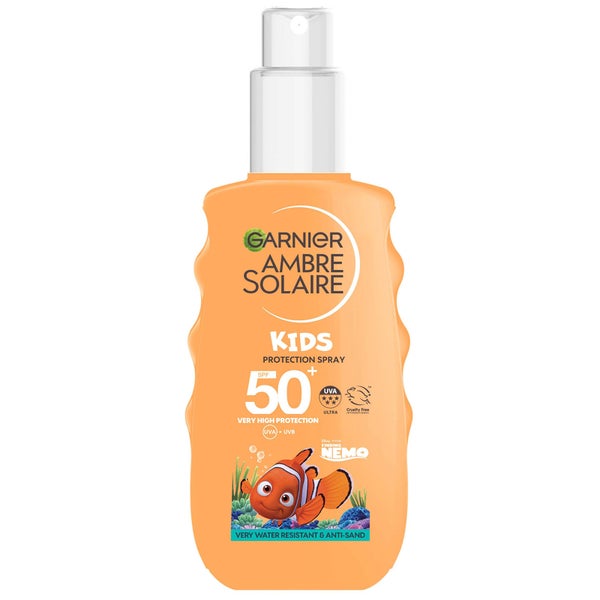Garnier Ambre Solaire Kids' SPF50+ Water and Sand Resistant Sun Cream Spray 150ml