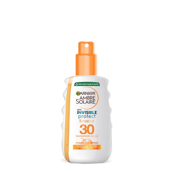 Garnier Ambre Solaire Invisible Protect Bronze Transparent SPF30  Sun Cream Spray 200ml