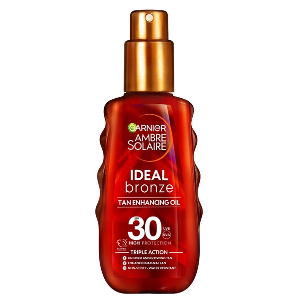 Garnier Ambre Solaire Ideal Bronze Protective Oil SPF30 Sun Cream Spray 150ml