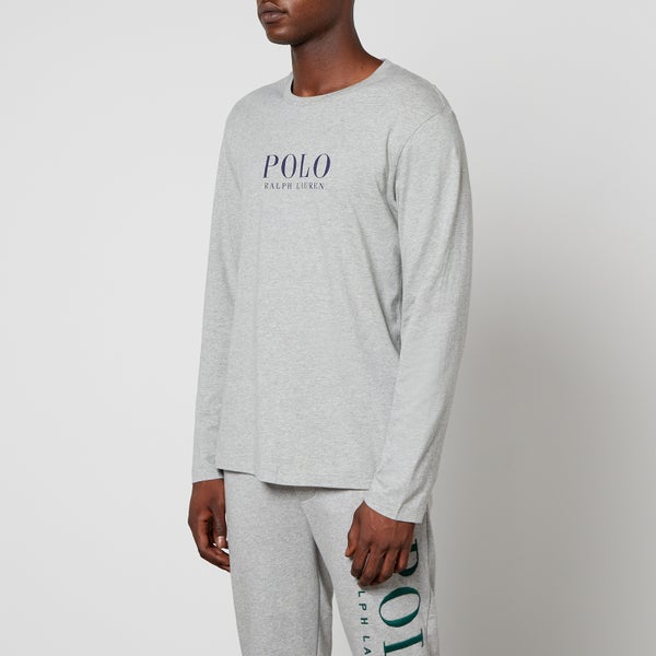 Polo Ralph Lauren Men's Boxed Logo Long Sleeve Top - Andover Heather