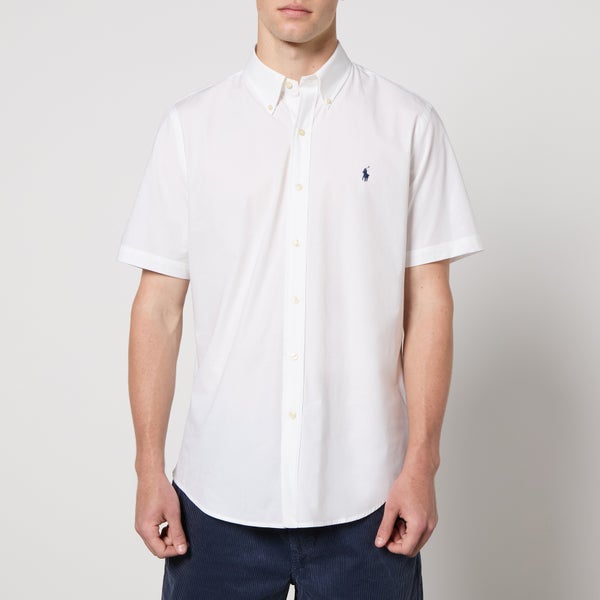 Polo Ralph Lauren Custom-Fit Hemd aus Stretchpopeline - White