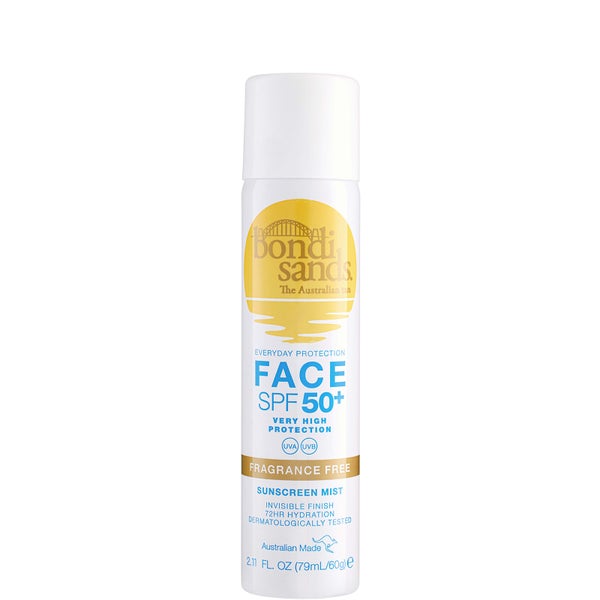 Bondi Sands SPF50+ Fragrance Free Face Mist 60g