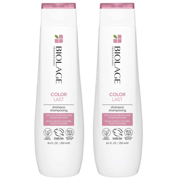 Biolage ColorLast Coloured Hair Shampoo and Colour Protect Shampoo for Coloured Hair 250ml Duo