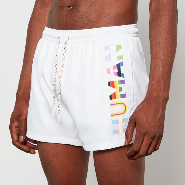 HUGO Bodywear Pride Praia Satin-Twill Swim Shorts