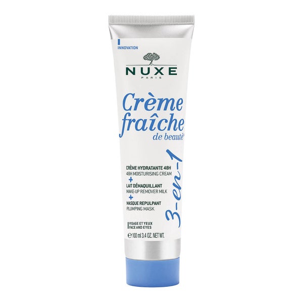 Crème fraîche de beauté® 3-in-1, 48H Moisturising Cream, Make-Up Remover Milk, Plumping Mask 100ml