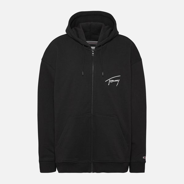 Tommy Jeans Signature Logo Cotton-Blend Hoodie