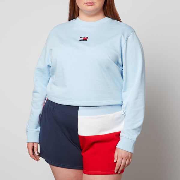 Tommy Jeans Curve Cropped Cotton-Jersey Sweatshirt