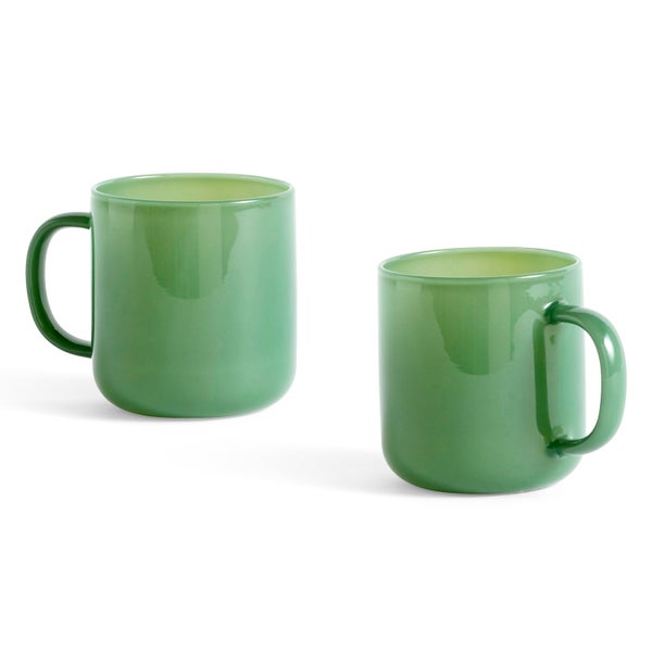 HAY Borosilicate Mug - Set of 2 - Jade Green