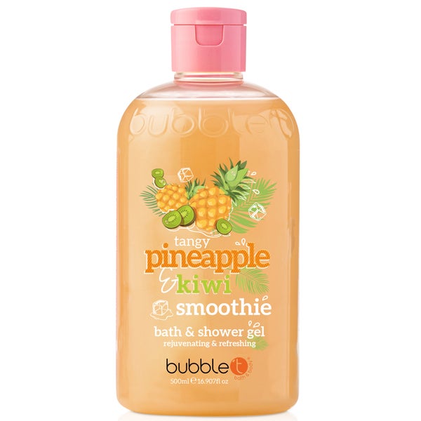 Bubble T Pineapple and Kiwi Smoothie Bath and Shower Gel 500ml