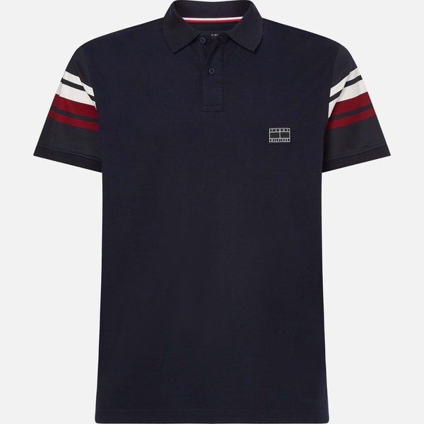 Tommy Hilfiger Big & Tall Tape Sleeve Cotton Polo Shirt