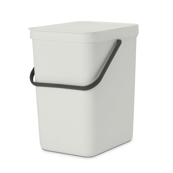 Brabantia Sort & Go 25 Litre Waste Bin - Light Grey