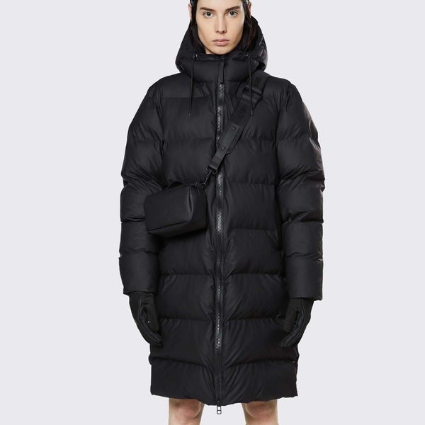 Rains Quilted Padded Coated-Shell Coat