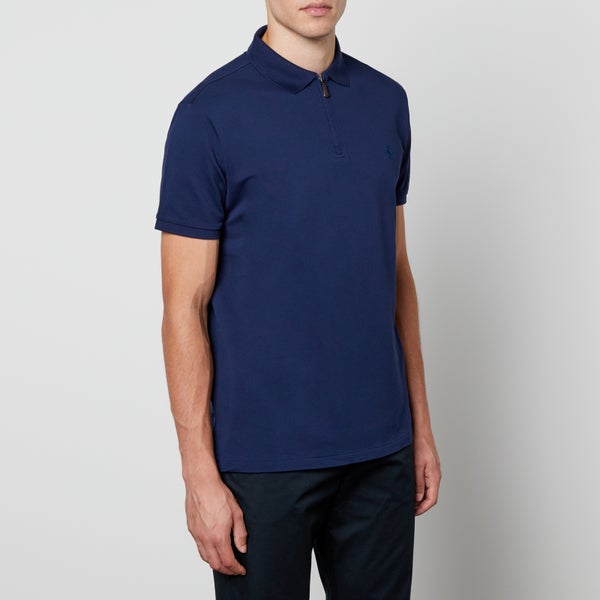 Polo Ralph Lauren Slim-Fit Cotton-Blend Half-Zip Polo Shirt