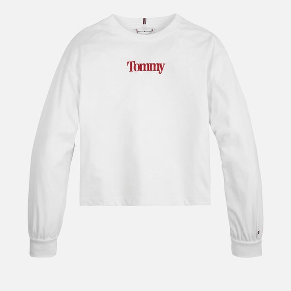 Tommy Hilfiger Girls’ Timeless Cotton-Blend Jersey T-Shirt