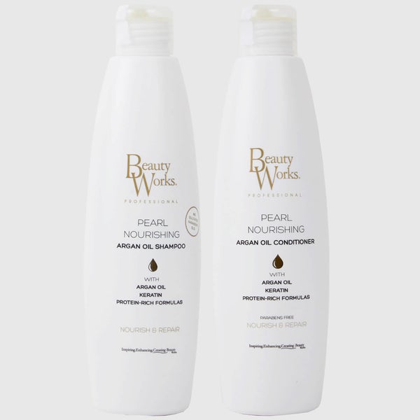 Beauty Works Pearl Nourishing Shampoo and Conditioner Bundle Sulphate Free 250ml