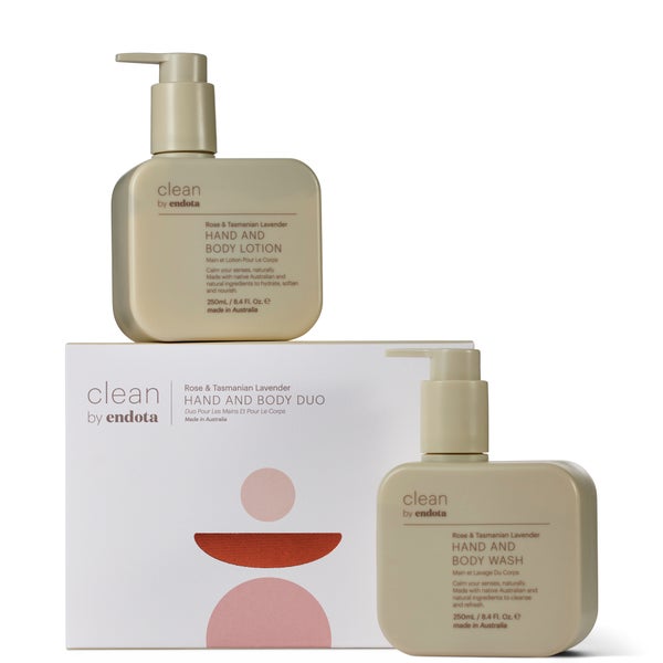 Clean by endota Rose and Tasmanian Lavender Duo Pack
