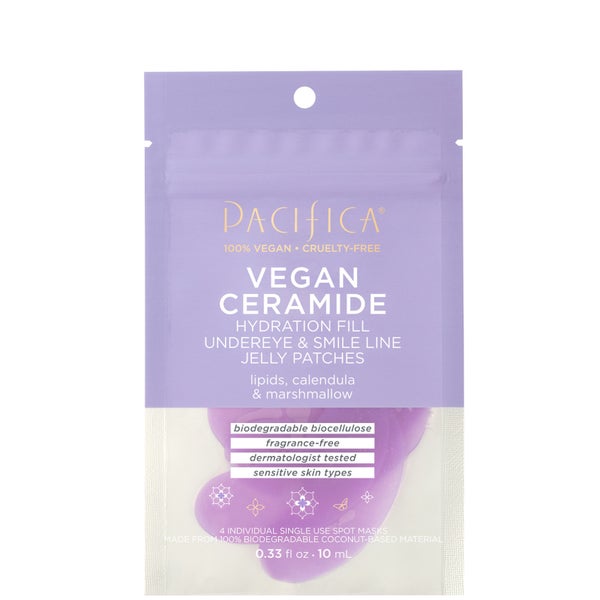 Pacifica Beauty Vegan Ceramide Hydration Fill Undereye and Smile Line Jelly Patches 10ml