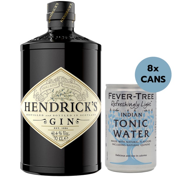 Hendrick's Original Gin & Fever Tree Light Tonic Water Bundle