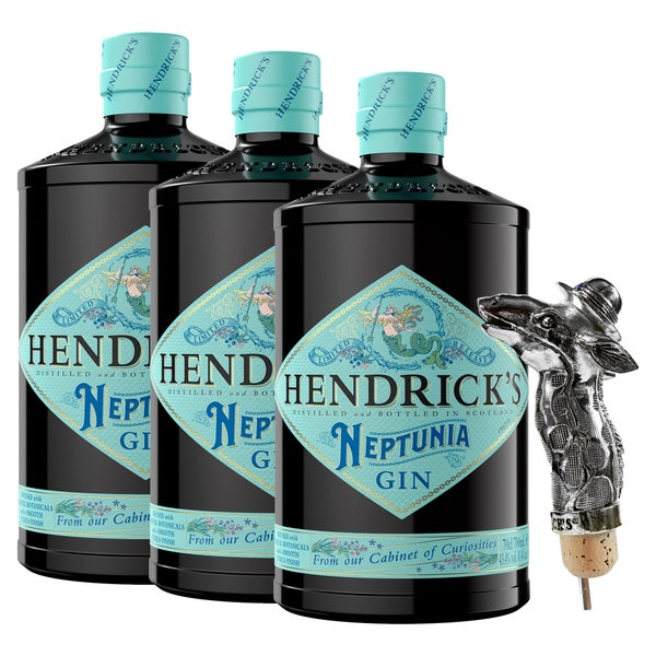 Hendrick's Neptunia Trio with Exclusive Hendrick's Giraffe Gin Pourer