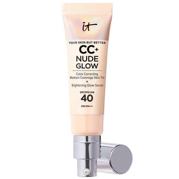 IT Cosmetics CC+ and Nude Glow Lightweight Foundation and Glow Serum with SPF40 - Fair Light