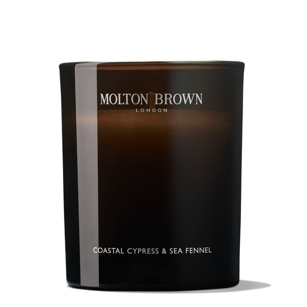 Molton Brown Coastal Cypress and Sea Fennel Signature Scented Single Wick Candle 190g