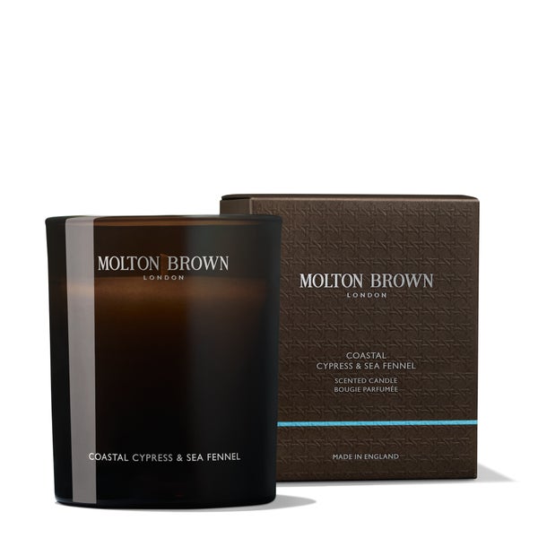 Molton Brown Coastal Cypress and Sea Fennel Signature Scented Single Wick Candle 190g