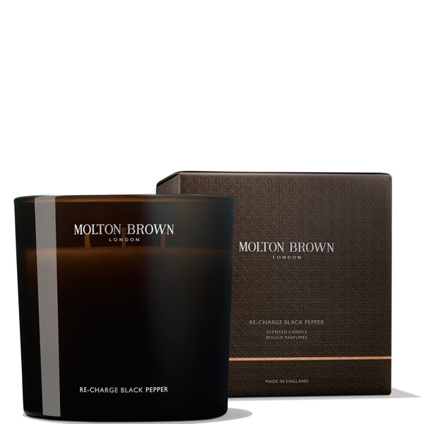 Molton Brown Re-Charge Black Pepper Luxury Scented Triple Wick Candle 600g