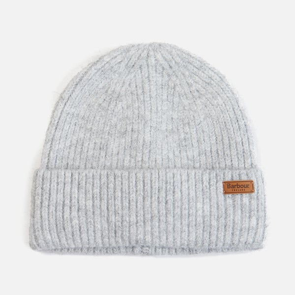 Barbour Pendle Logo-Detailed Ribbed-Knit Beanie