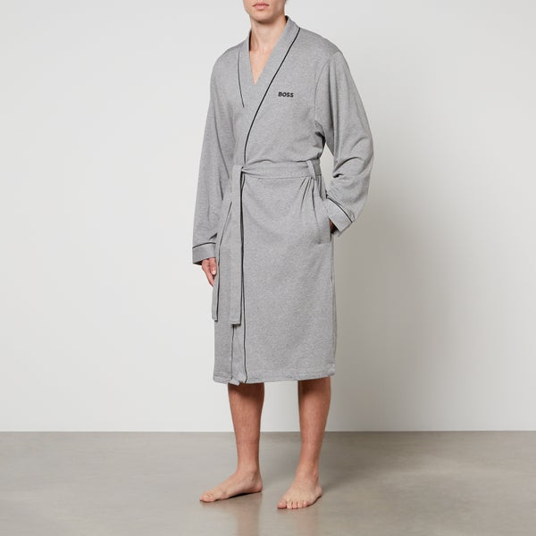 BOSS Bodywear Logo-Detailed Cotton Robe