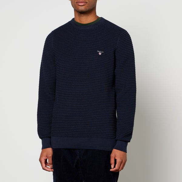 GANT Logo Embroidery Cotton-Knit Jumper