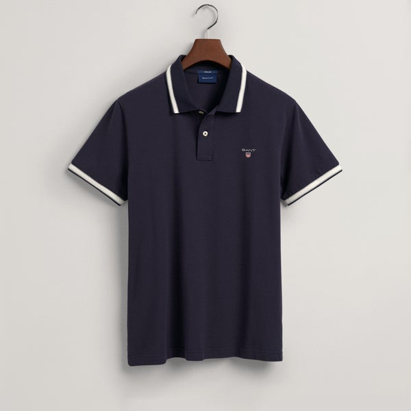 GANT Herringbone Cotton-Piqué Polo Shirt