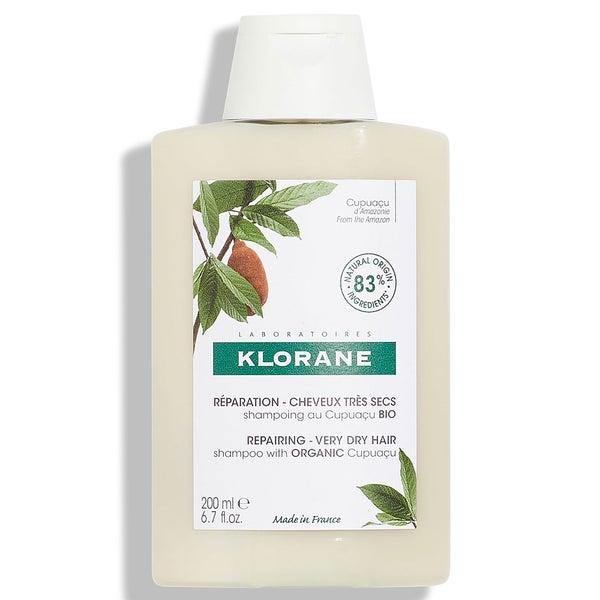 Klorane Nourishing & Repairing Shampoo with Organic Cupuacu Butter for Very Dry, Damaged Hair 200ml